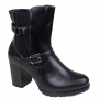 Bota Feminina Mooncity Salto Meia - PRETO