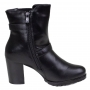 Bota Feminina Mooncity Salto Meia - PRETO