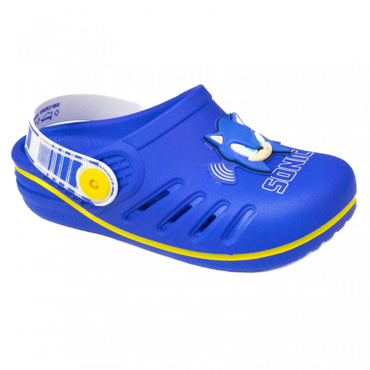 Babuch Infantil Masculina Grendene Sonic Speed - AZUL/BRANCO/AMARELO