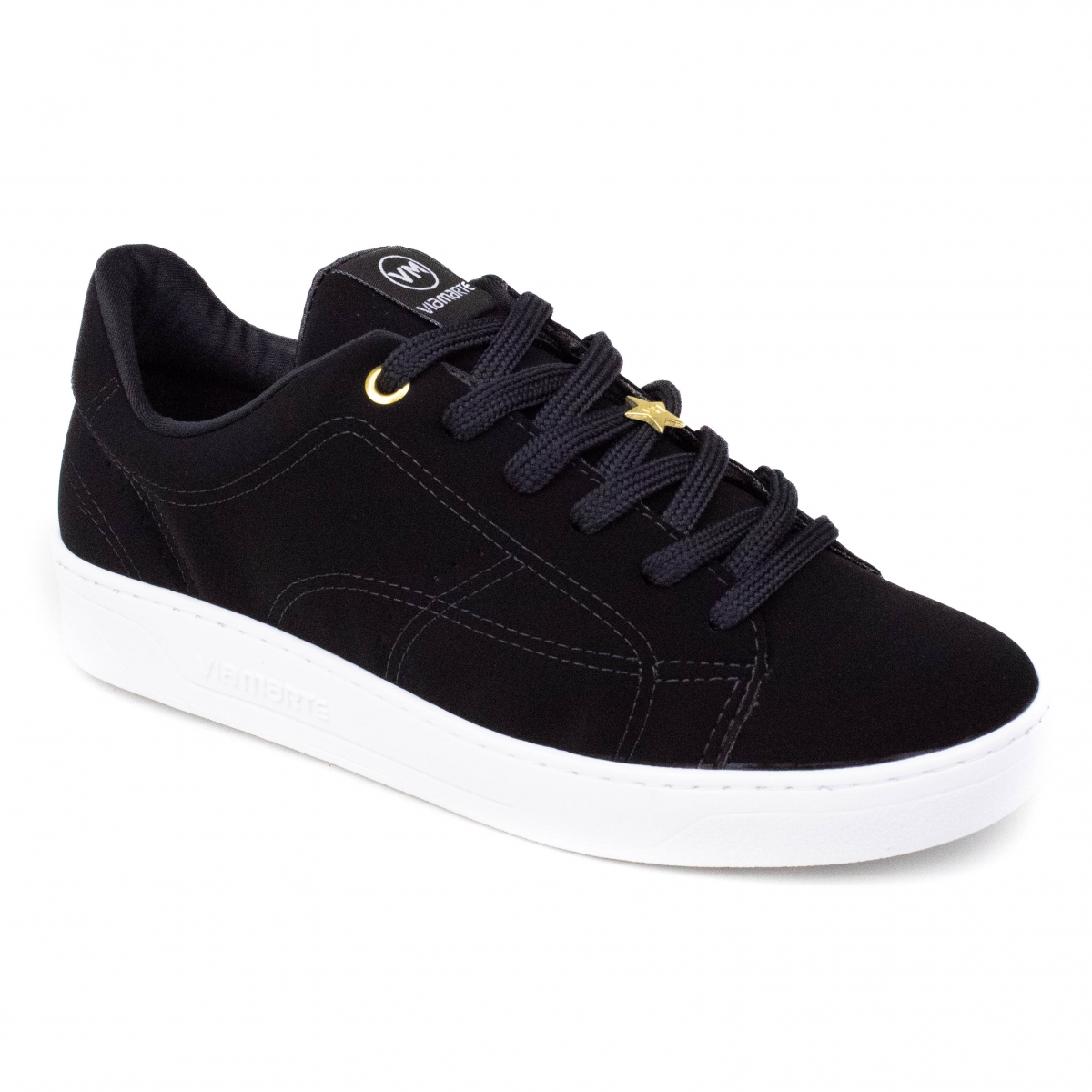 Tênis Feminino Via Marte Nobuck - PRETO
