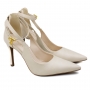 Scarpin Feminino Bebecê Salto NP/VZ - Aveia/aveia