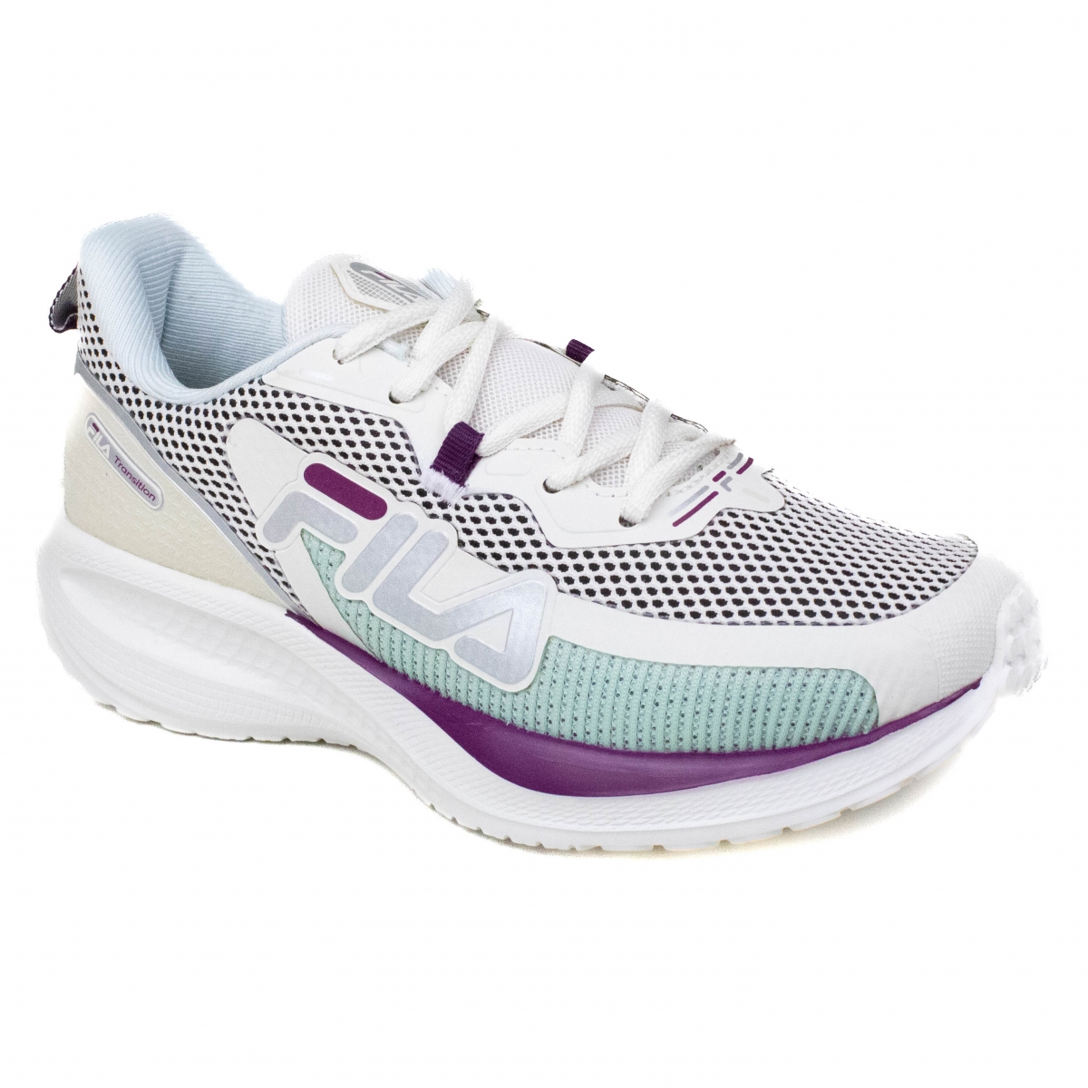 Tênis Feminino Fila Transition - BRANCO/MISTY BLUE/BORDO