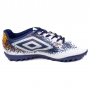 Chuteira Society Masculina Umbro Cosmic - BRANCO/MARINHO/LARANJA