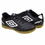 Chuteira Infantil Futsal Indoor Umbro Class 2.2 - PRETO/BRANCO