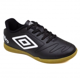 Chuteira Infantil Futsal Indoor Umbro Class 2.2 - PRETO/BRANCO