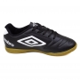 Chuteira Infantil Futsal Indoor Umbro Class 2.2 - PRETO/BRANCO