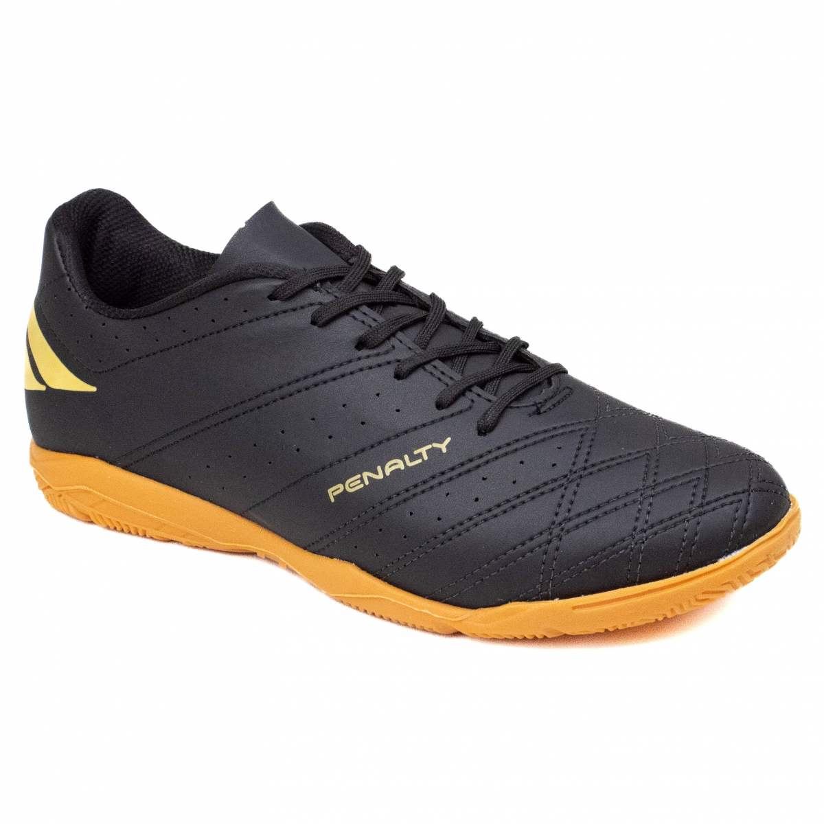 Chuteira Futsal Indoor Penalty Americas - PRETO/DOURADO