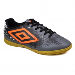 Chuteira Futsal Indoor Umbro Cosmic - GRAFITE/CORAL/PRETO