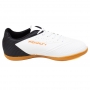 Chuteira Futsal Indoor Penalty Garra - BRANCO/CORAL/PRETO