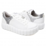 Tênis Feminino Via Marte Tratorado Glitter - BRANCO