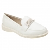 Mocassim Feminino Moleca  - BRANCO OFF