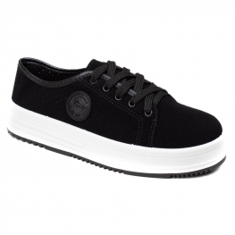 Tênis Feminino Moleca Casual Nobuck - PRETO