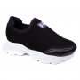 Tênis Infantil Feminino Molekinha Slip EVA - PRETO