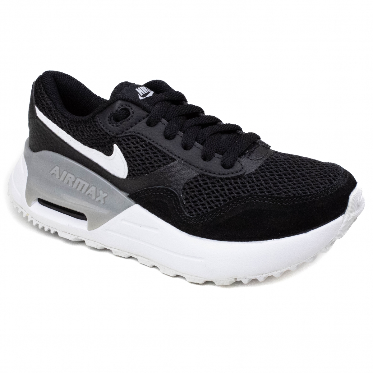 Tênis Feminino Nike Air Max Systm - BLACK/WHITE-WOLF GREY