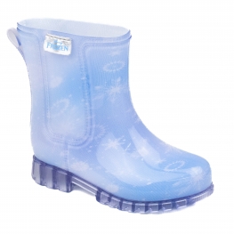 Galocha Infantil Feminina Grendene Frozen Glamour - VIDRO/AZUL