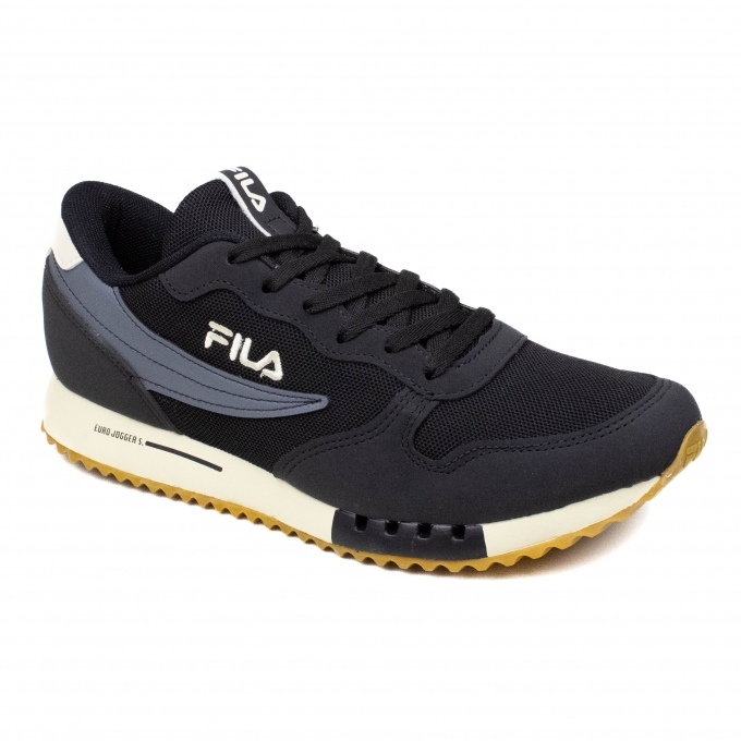 Tênis Masculino Fila Euro Jogger Sport - PRETO/BEGE/GRAFITE