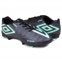 Chuteira Masculina Campo Umbro Ultraskin - PRETO/VERDE/GRAFITE