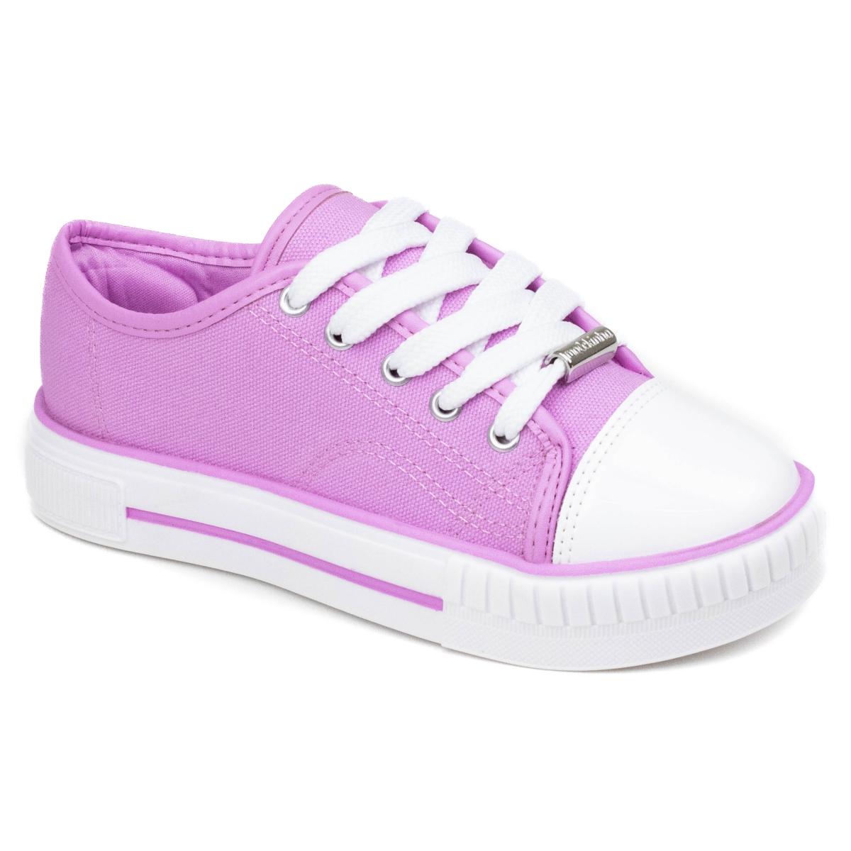 Tênis Infantil Feminino Molekinha Lona - ROSA MAUVE/BRANCO