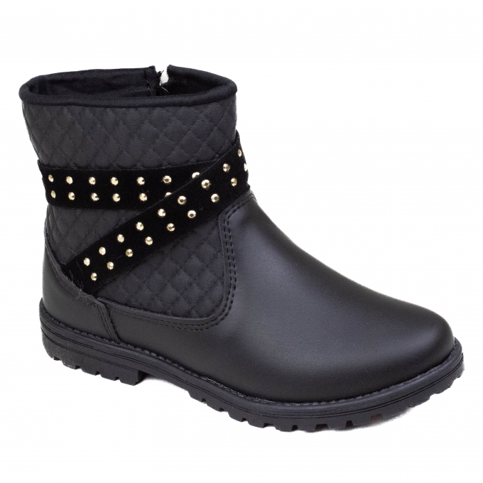 Bota Infantil Feminina Kidy Fashion - PRETO