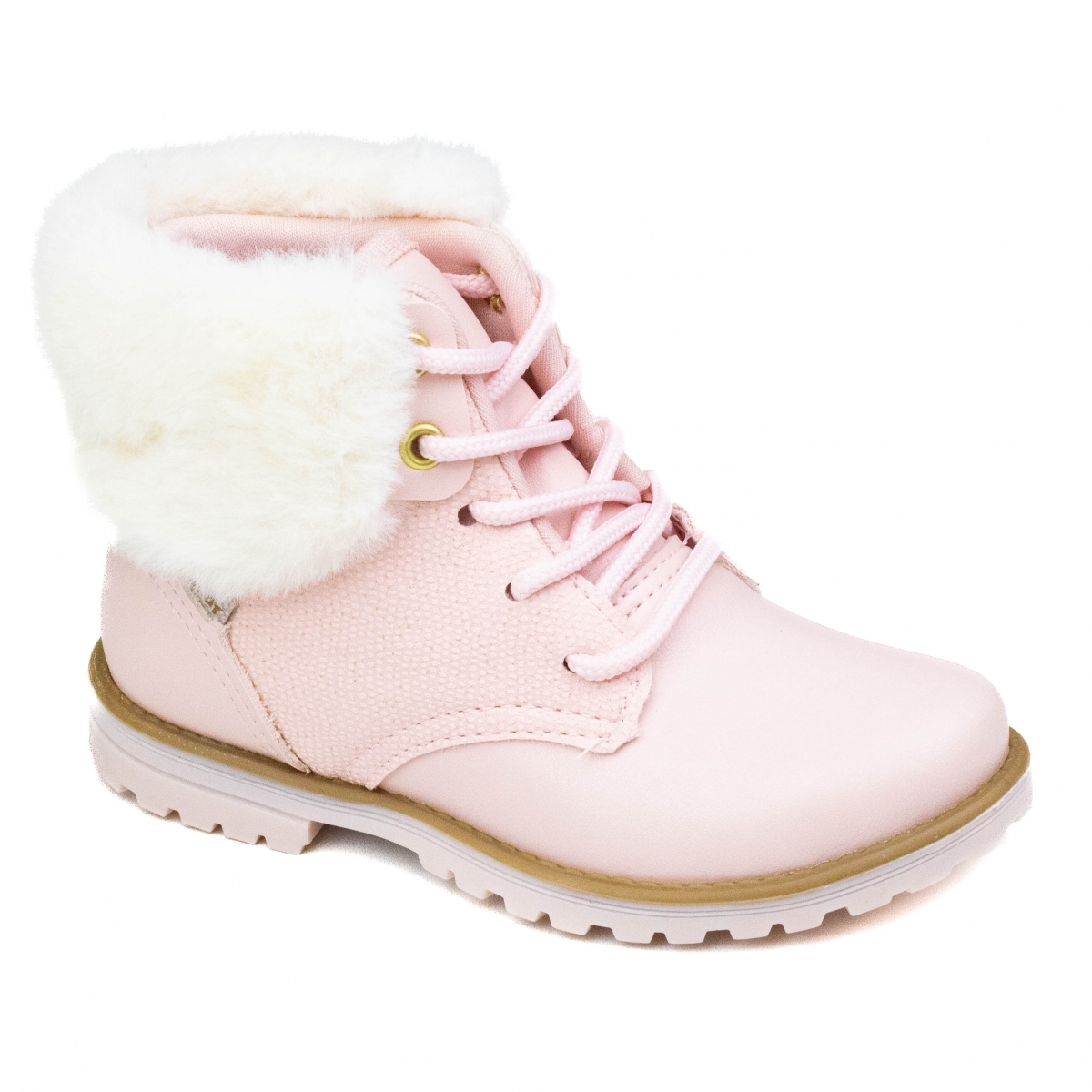 Coturno Infantil Feminino Kidy Pelo - NUDE