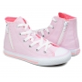 Tênis Infantil Feminino All Star Converse Chuck Taylor com Zíper - ROSA CHICLETE