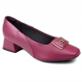 Sapato Feminino Piccadilly Salto Quadrado Fivela - RUBY