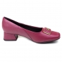 Sapato Feminino Piccadilly Salto Quadrado Fivela - RUBY
