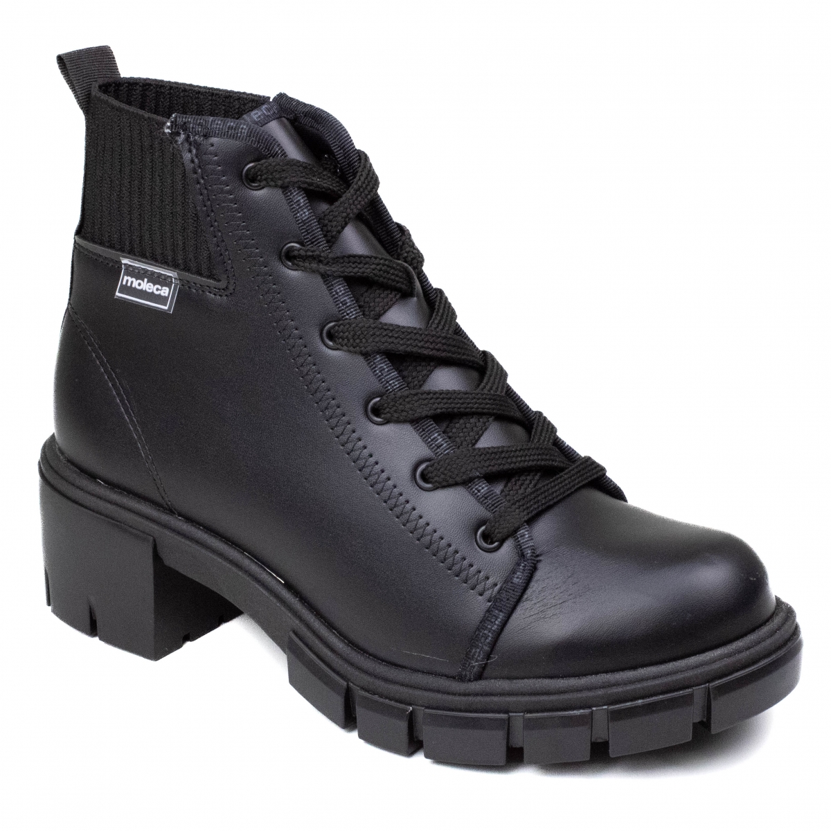 Coturno Feminino Moleca Tratorado PRETO