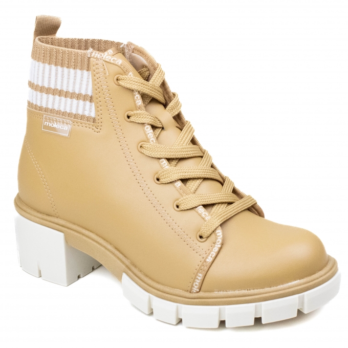 Coturno Feminino Moleca Tratorado - TAN