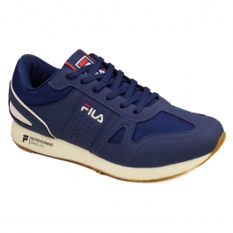 Tênis Masculino Fila Classic Runner - MARINHO/BEGE/VERMELHO