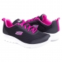 Tênis Feminino Skechers Bountiful Be Kind - PRETO/CORAL