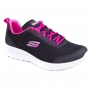 Tênis Feminino Skechers Bountiful Be Kind - PRETO/CORAL