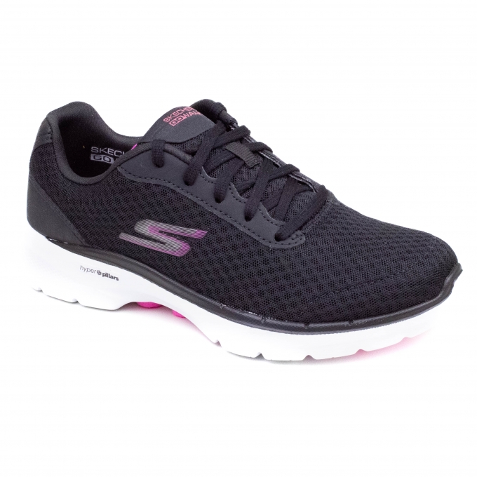 Tênis Feminino Skechers Go Walk 6 Iconic Vision - PRETO/PINK