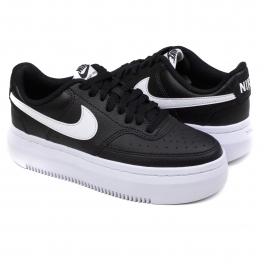 Tênis Feminino Nike Court Vision Alta LTR - BLACK/WHITE