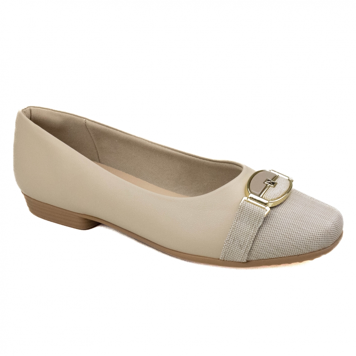Sapatilha Feminina Piccadilly Fivela - MARFIM/CREME