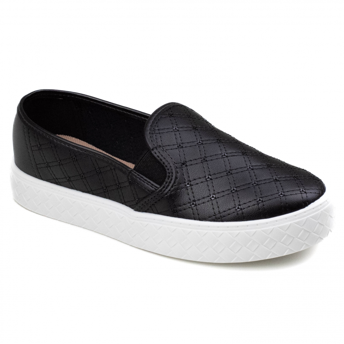 Tênis Feminino Moleca Slip On - PRETO