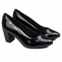 Sapato Feminino Modare Salto Verniz - PRETO