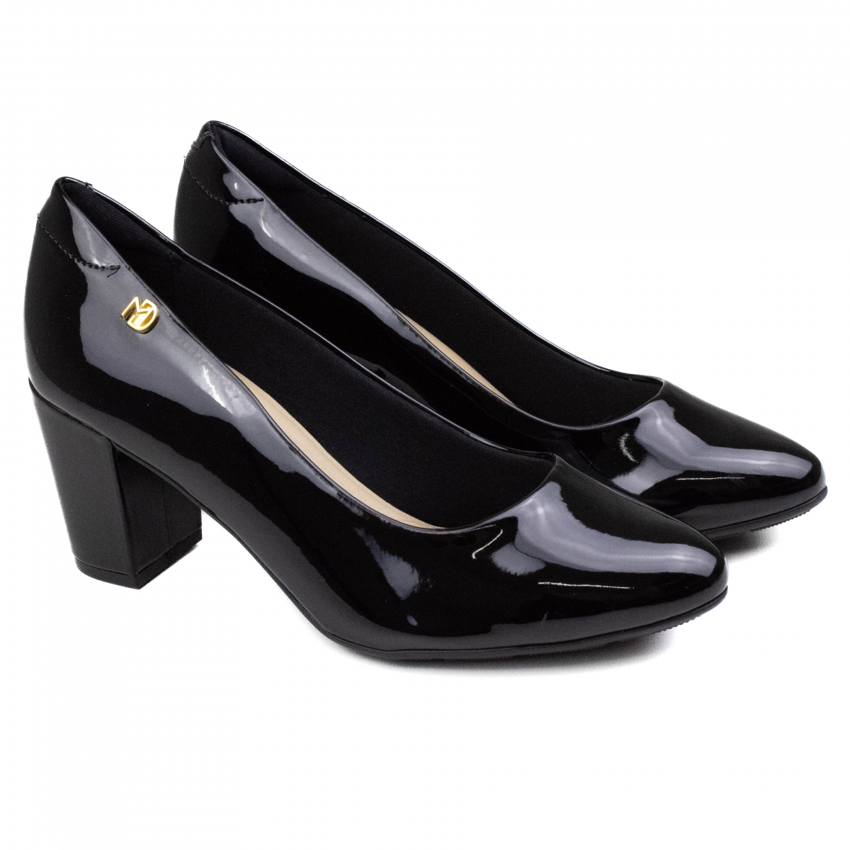 Sapato Feminino Modare Salto Verniz - PRETO - 7377105