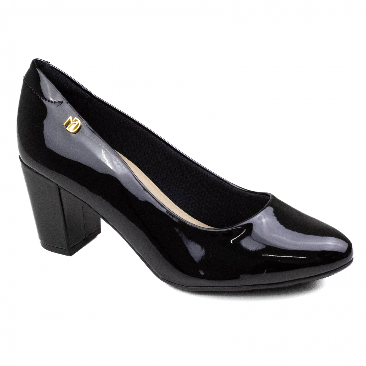 Sapato Feminino Modare Salto Verniz - PRETO