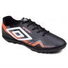 Chuteira Masculina Umbro Society Prisma + - PRETO/BRANCO/CORAL