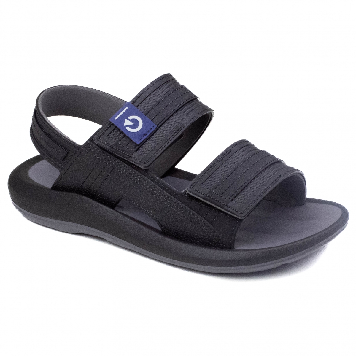 Sandália Masculina Cartago Luxemburgo - CINZA/PRETO/CINZA