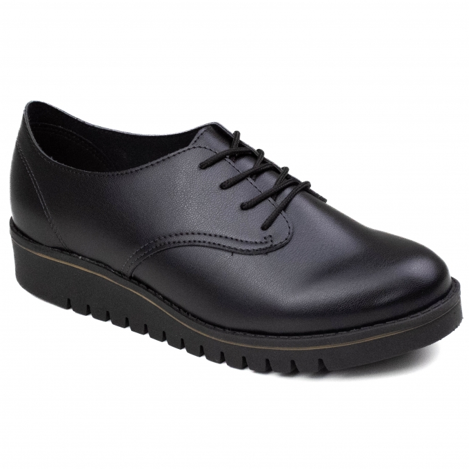 Oxford Feminino Beira Rio Sintético - PRETO