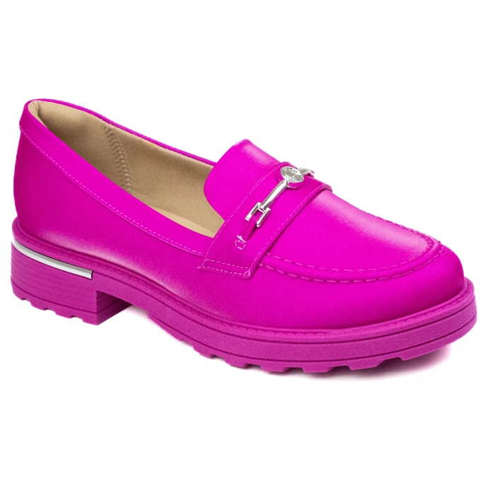Mocassim Piccadilly Barbie - ROSA METAL