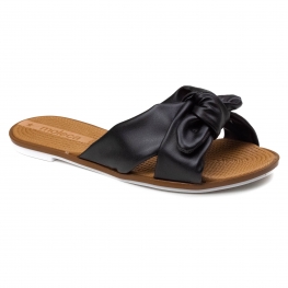 Tamanco Feminino Moleca Rasteiro Laço - PRETO