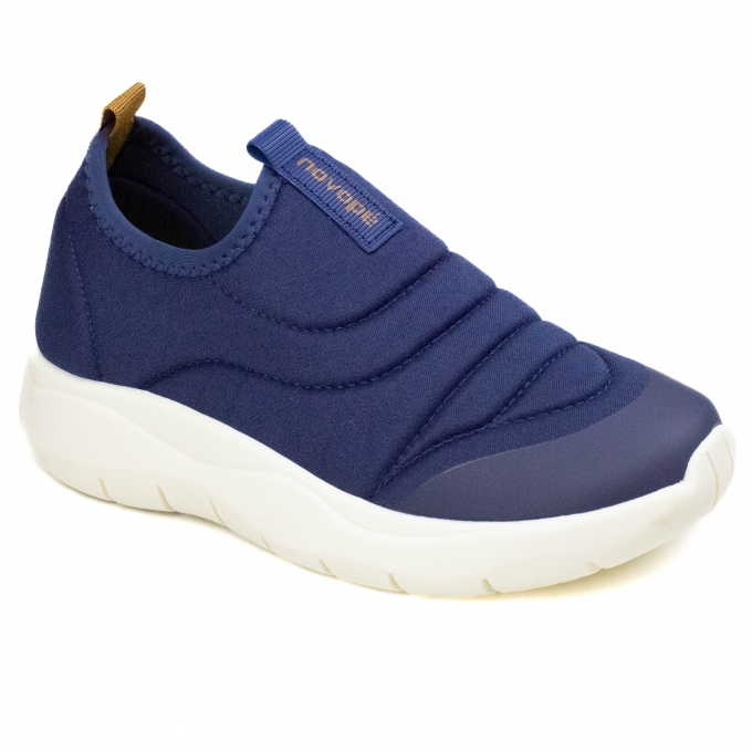 Tênis Infantil Masculino Novopé Nylon Pro - MARINHO/OFF WHITE