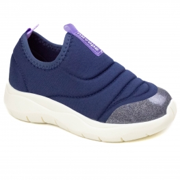 Tênis Bebê Feminino Novopé Nylon Pro - MARINHO/LILAS