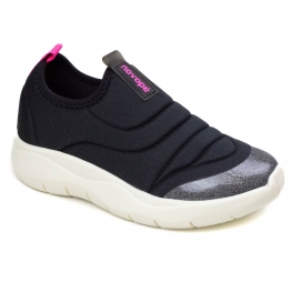 Tênis Infantil Feminino Novopé Nylon Pro - PRETO/PINK