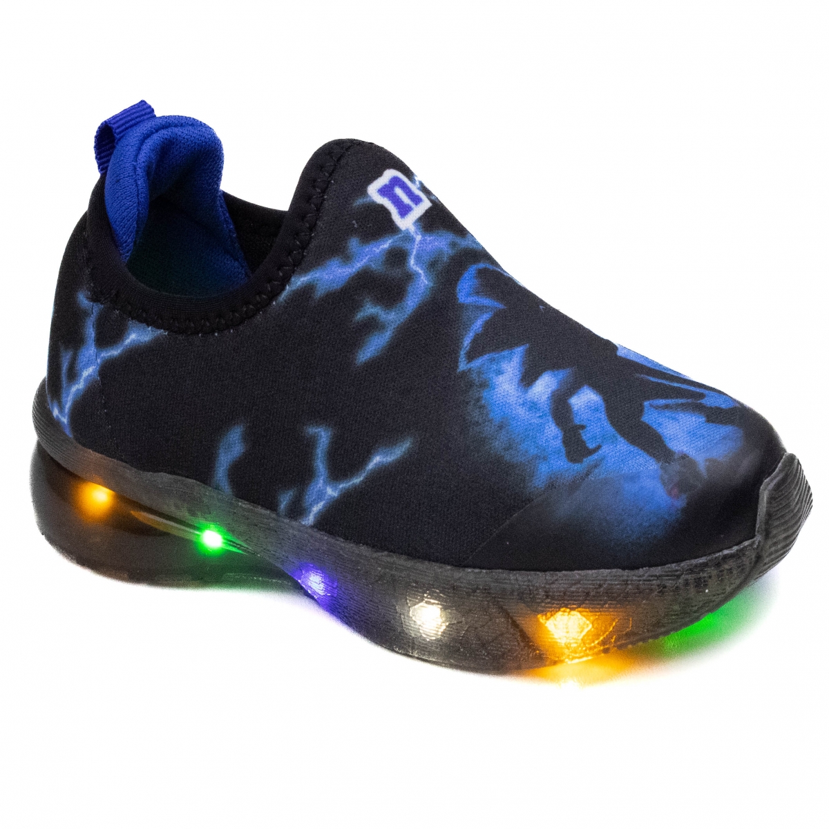 Tênis Bebê Masculino Novopé Led Gel - SONIC/FUME