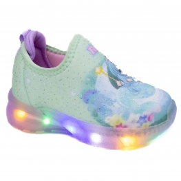 Tênis Bebê Feminino Novopé Led Gel - LUA/LILAS