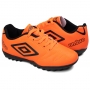 Chuteira Society Infantil Umbro Class 2.2 - CORAL/PRETO